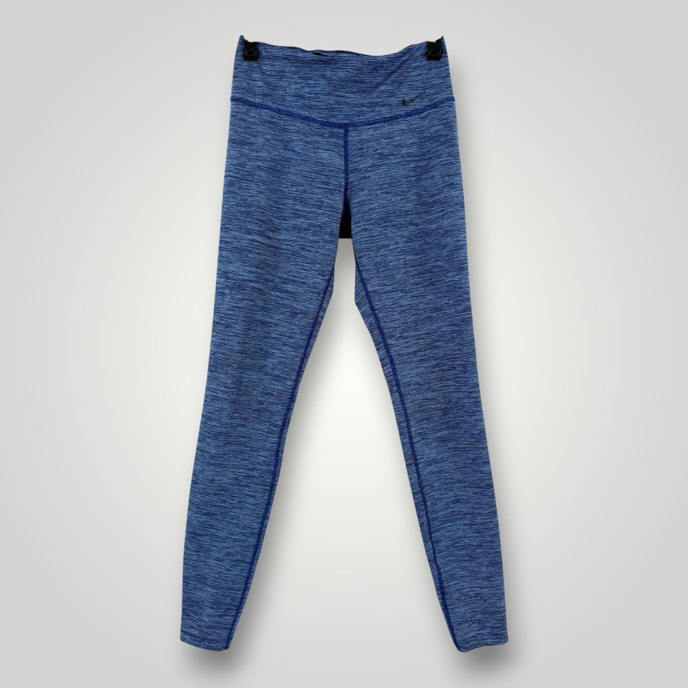 Nike Dri-FIT Legend Leggings Womens XS Blue Space Dye 29" Yoga Running